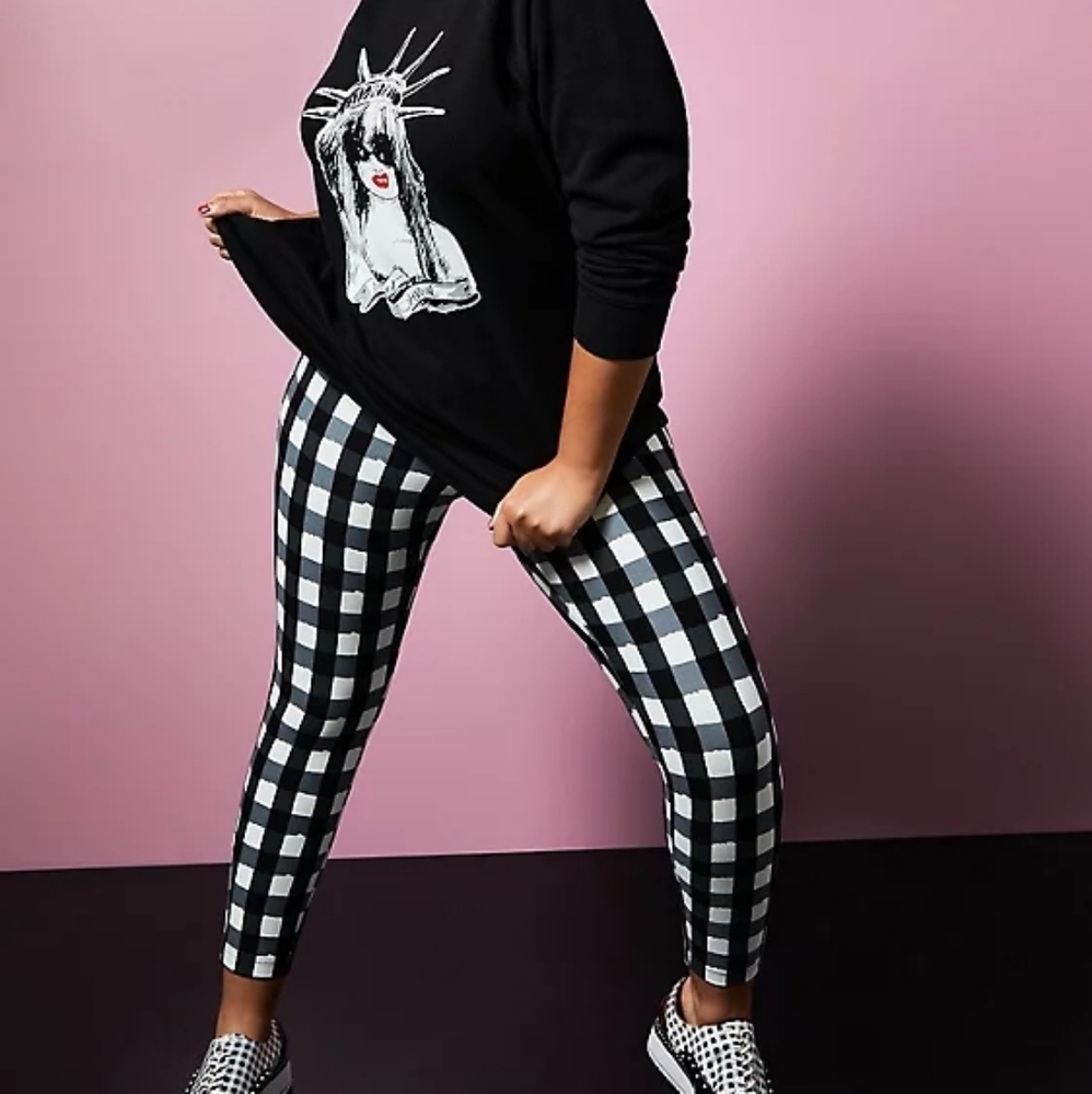 Torrid Betsey Johnson Plaid Pixie Pant